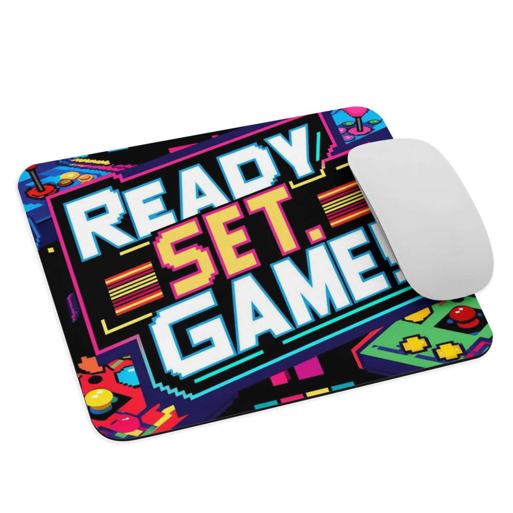 Ready Set. GAME! Mouse pad