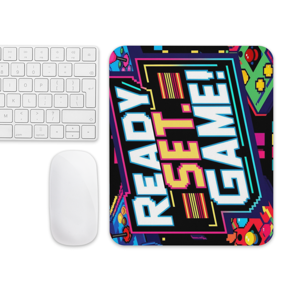 Ready Set. GAME! Mouse pad